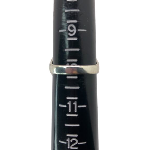 Silver and Black Rhinestone Statement Ring - Size 10 - Picture 7 of 7